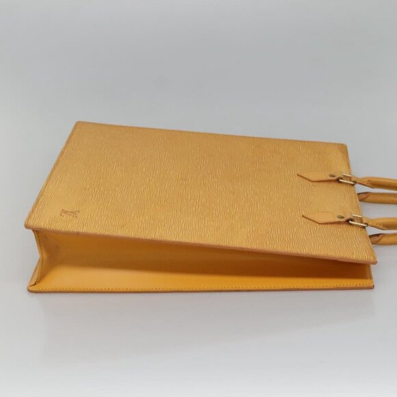 LOUIS VUITTON Epi Sac Plat Hand Bag Yellow M52079 LV Auth BA897 - Picture 5 of 16